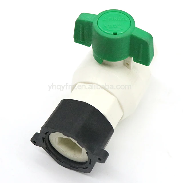 Plastic PPR Ball Valves ABS Handle Gardening Greenhouse light weight cheap price pressure water plastic ball valve with nut