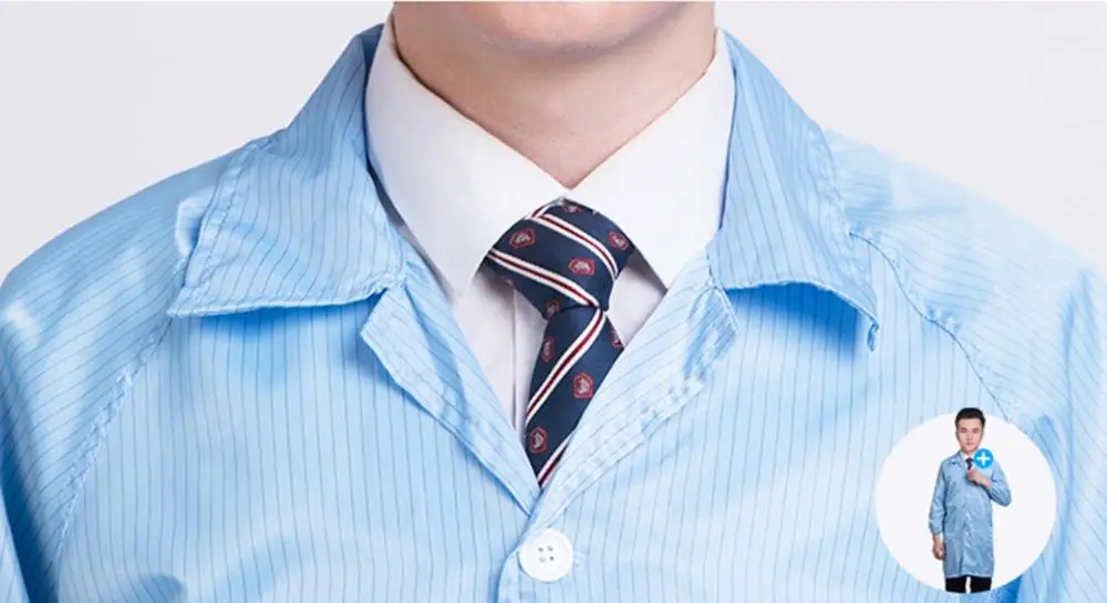 2019 Long Style Cleanroom Labcoat AntiStatic Protective Smock