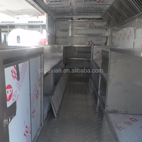 JX-FS500 5M long mobile food cart scooter trailer mobile food vending trailer for sale
