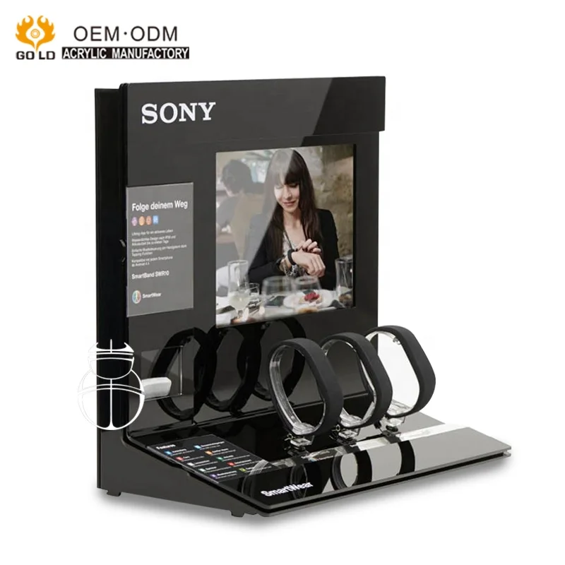 Wholesale Custom Modern Design Acrylic Wrist Watch Display Stand
