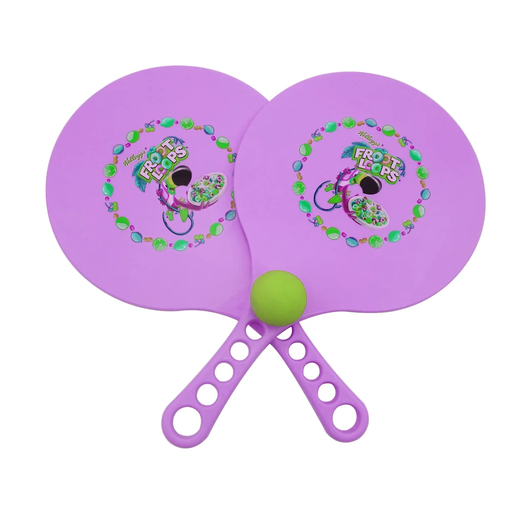 Promotion Child Sports Plastic PP Paddle Beach Ball Game Tennis Racket Beach Racket