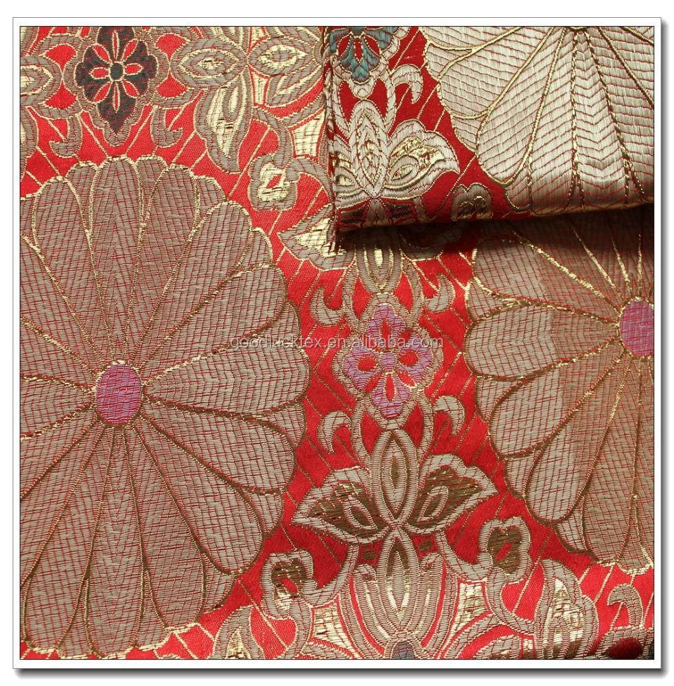 Восточная жаккардовая ткань на заказ, золотая металлическая жаккардовая ткань
