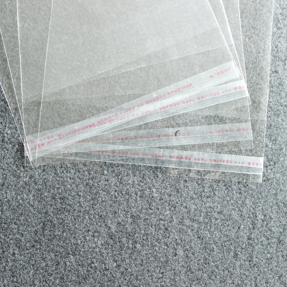 Custom Clear Self Adhesive Seal Plastic CD DVD Packing Bag