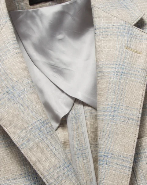 Bespoke tailored suits made to measure italian formal style 100% linen mens blazer