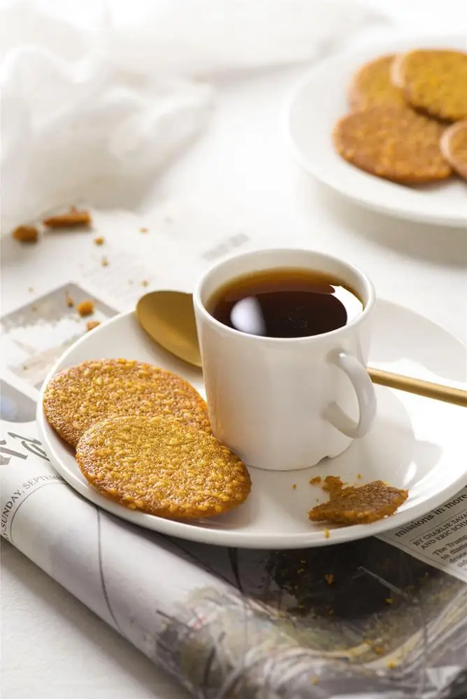 
150g Sichuan Huantai Healthy Food Xylitol Egg Sesame Wheat Buckwheat Crisp Biscuits Snacks Diabetic Food 