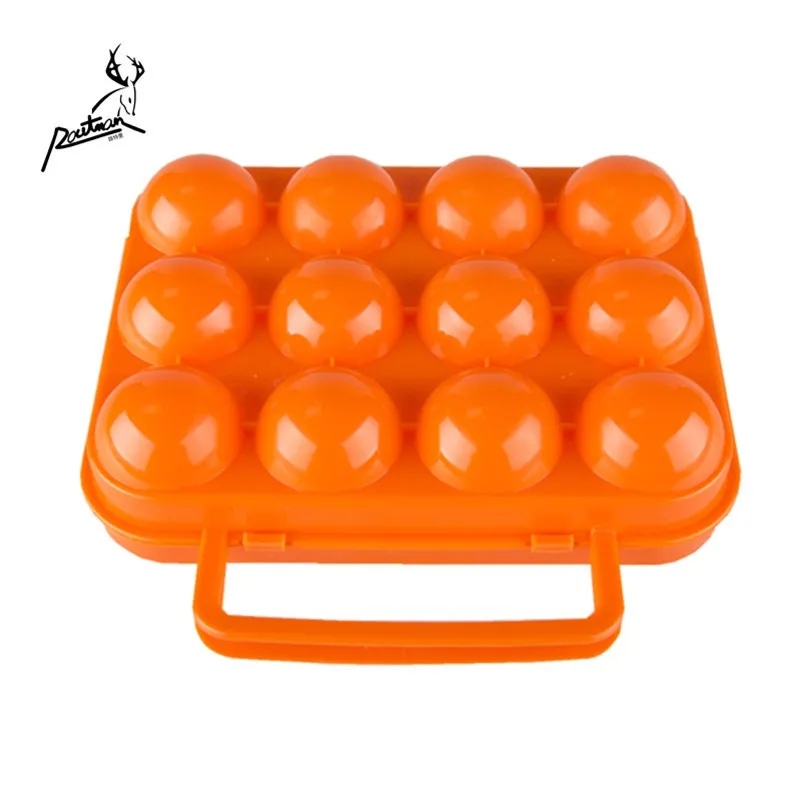 
RO-12 ROUTMAN Outdoor Picnic Portable Plastic 12 Case Egg Case Plastic Egg Box, Egg Storage Box 