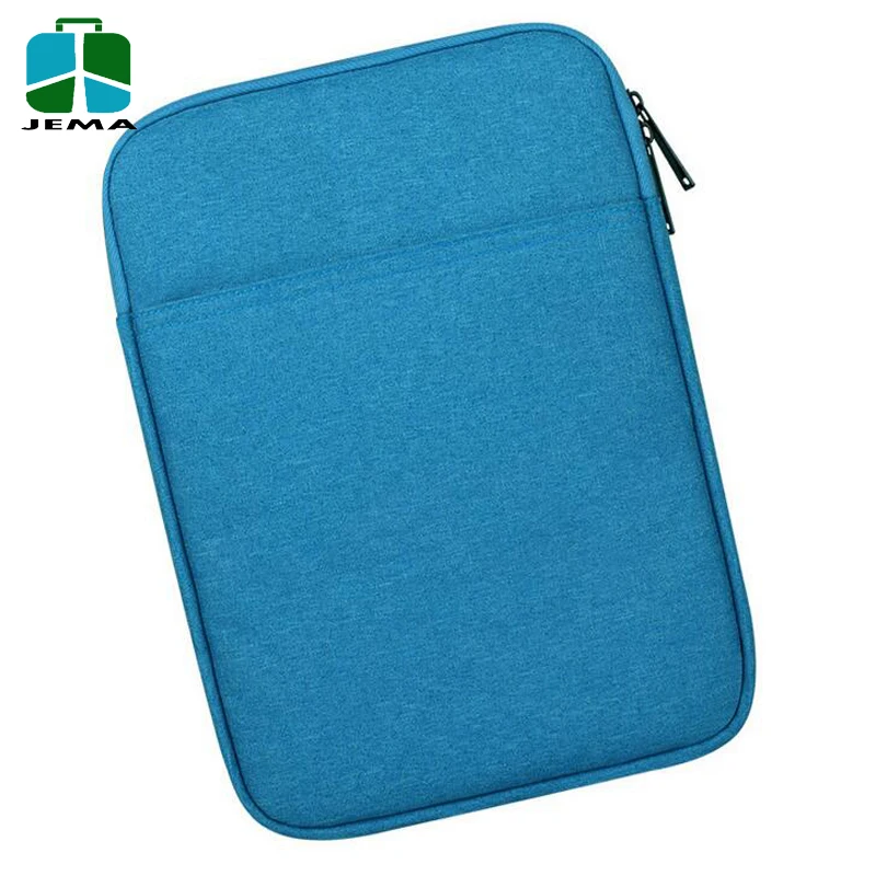 Plain gray durable polyester 8 to 10 inches laptop sleeve tablet protector wholesale