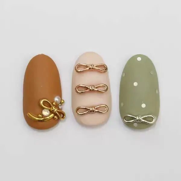 
3D nail art bow nail metal butterfly nail metal decoration 
