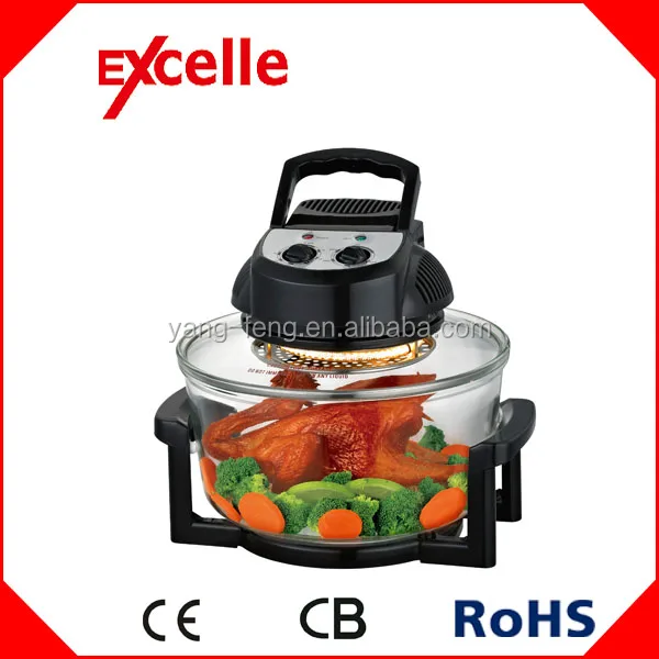Cook shop Halogen Oven High Tempered and Durable 12L Glass Bowl