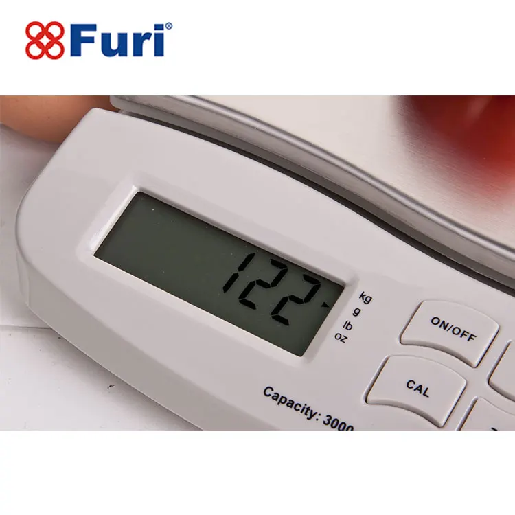 Цифровые электронные кухонные весы из нержавеющей стали Furi 1 г/6 кг для приготовления пищи 6