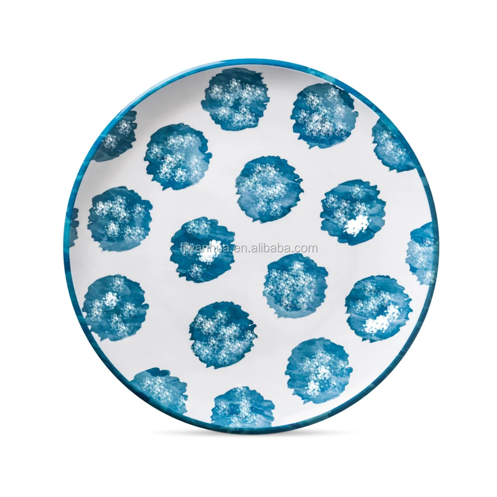New design colorful melamine dinner plate sets