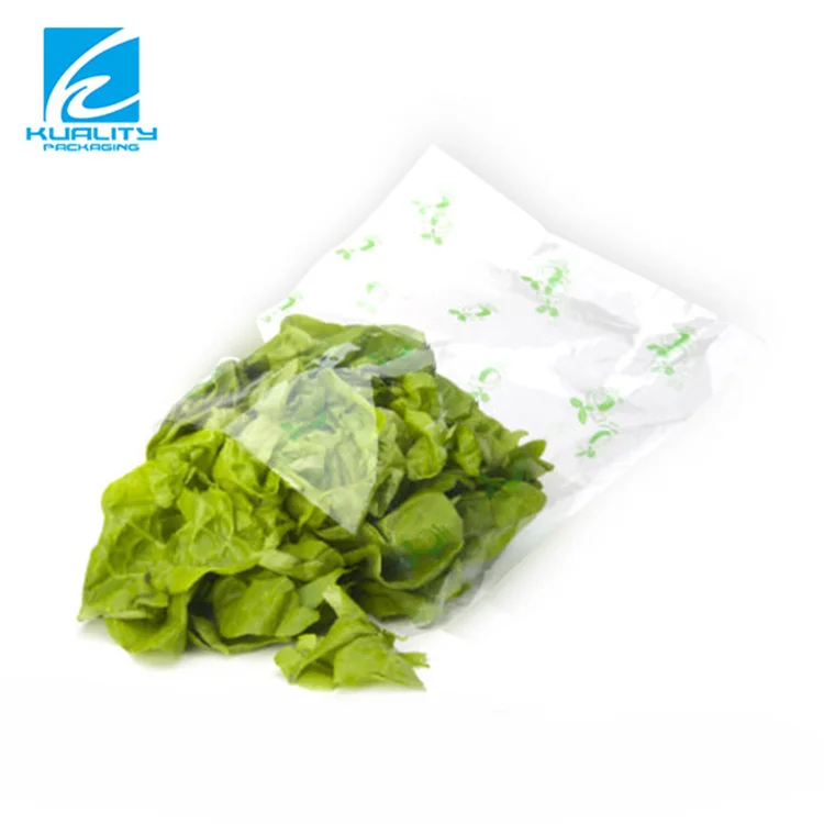 Fruit and vegetables packaging materials clear bag with air hole wholesale