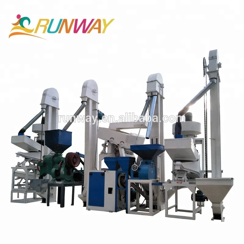 complete rice hulling and polishing machine/modern mini satake rice mill plant