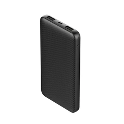 2019 NEW! Carbon fiber pattern quick custom logo 10000mah universal power bank with fc ce rohs