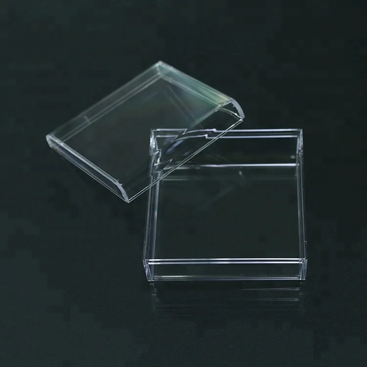 Exquisite jewelry storage transparent plastic box, wholesale customized logo small box