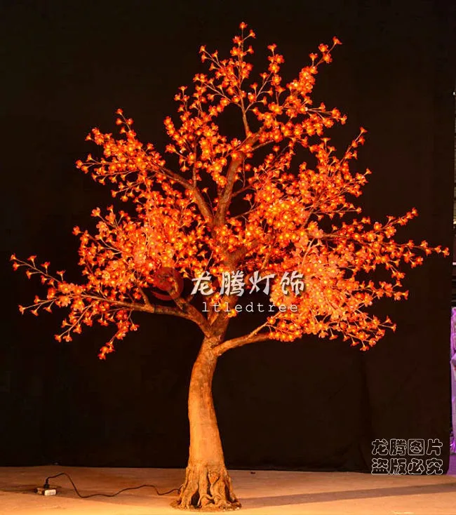 
Wholesale outdoor christmas wedding decoration artificial led cherry blossom tree light 