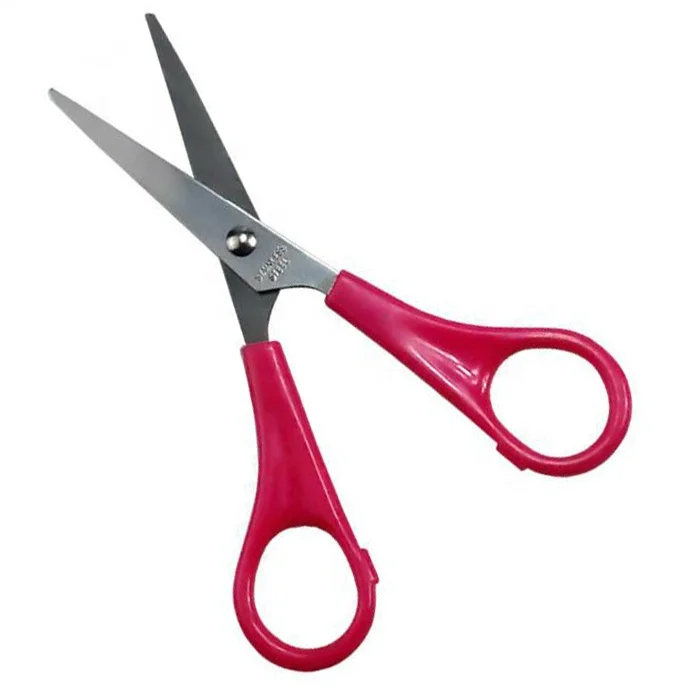 
Plastic handle stainless steel safety kid Student school Scissors 