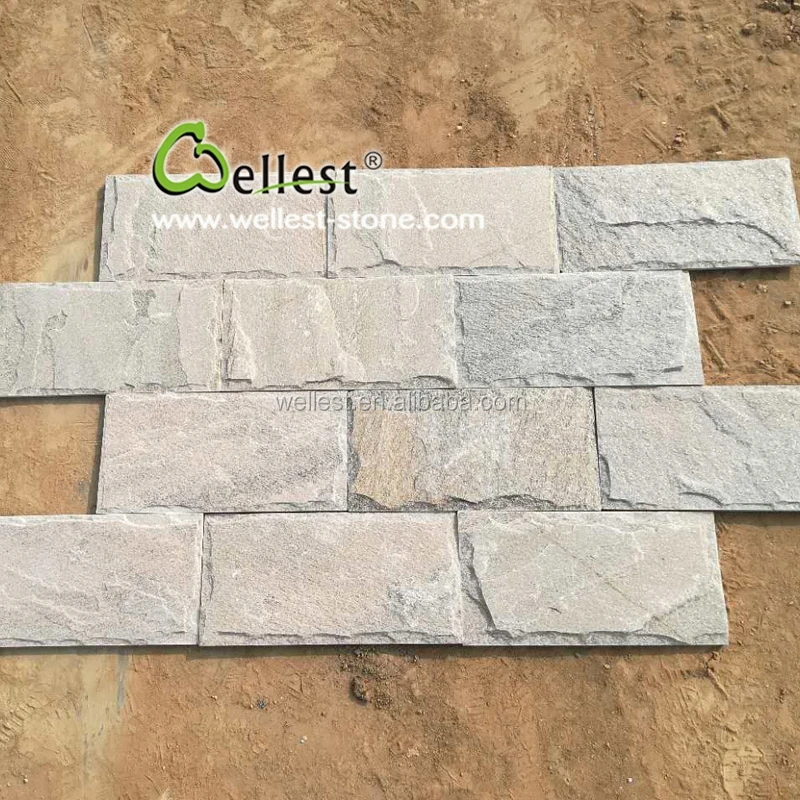
Natural Quartzite Mushroom Stone Tile and Corner for facade 