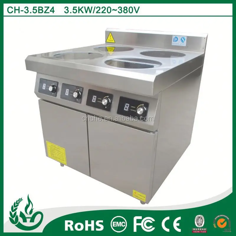 
electrical CE hot sale 4 burners kitchen equipment griddle stove 