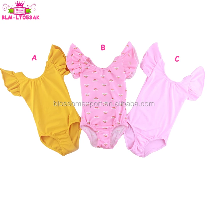 Оптовая продажа, Детские гимнастические костюмы с рукавами-фонариками для девочек, танцевальная одежда, балетное танцевальное трико