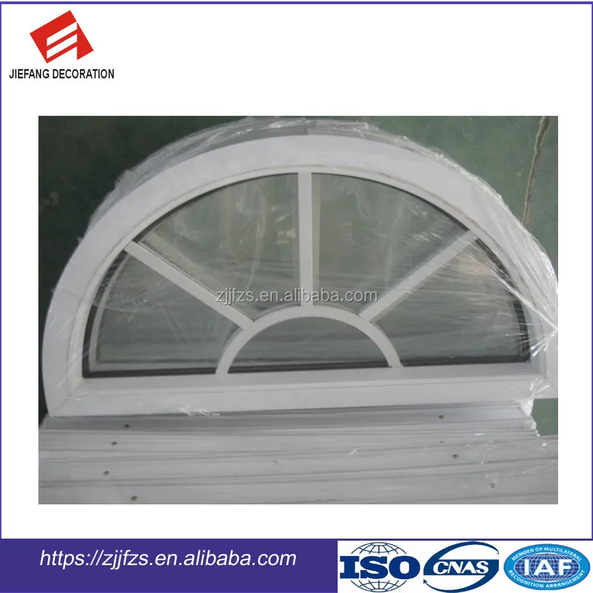 
 Изогнутое окно из НПВХ/ПВХ с дизайном гриля  
