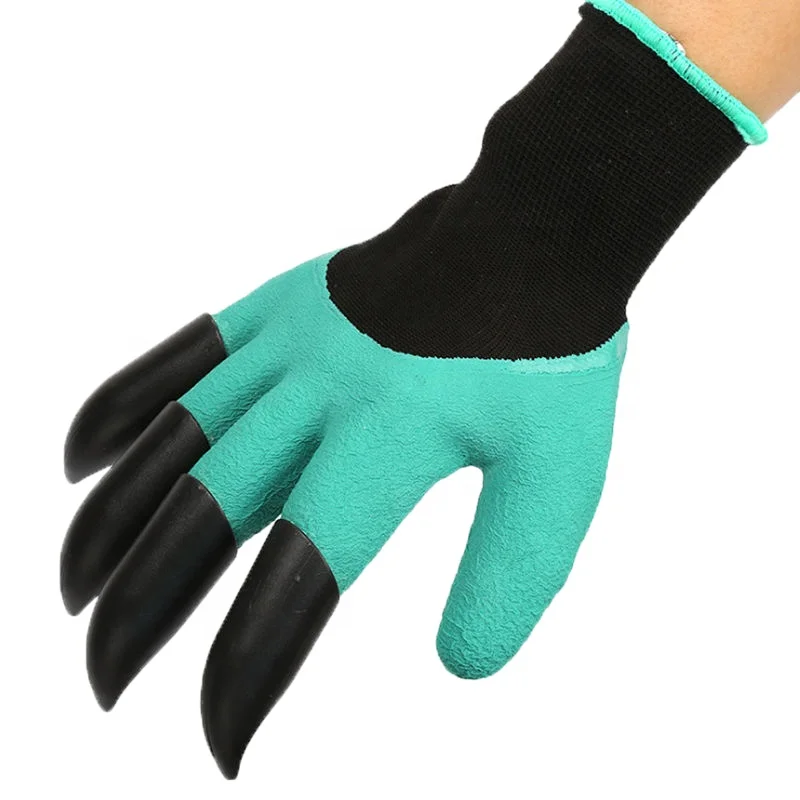 China High Quality Safety Hand Claws Gloves Waterproof Digging And Planting Garden Latex Gloves