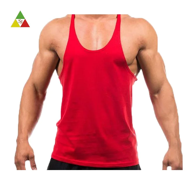 
2018 custom fitness tank top men gym sports stringer 