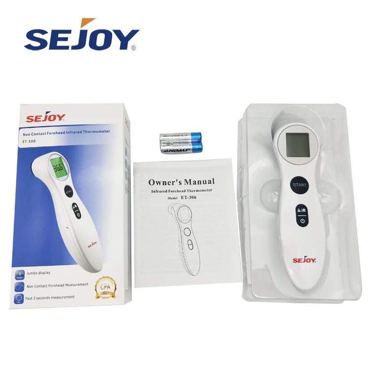 
3 Color Backlight Baby Electronic Digital Infrared Non Contact Forehead Thermometer 