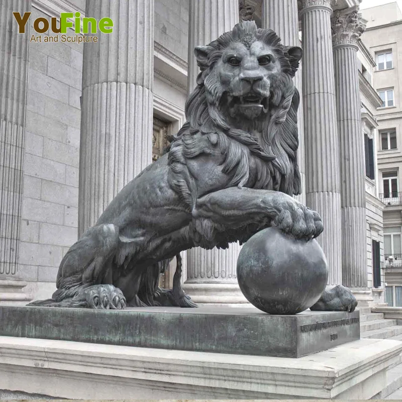  Наружные садовые бронзовые статуи льва на продажу