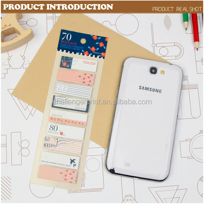 customized design printed self adhesive paper sticky notes