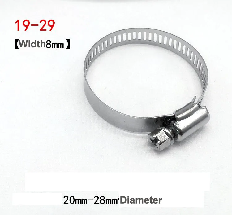 Пружинные зажимы для шлангов американского типа из нержавеющей стали с ремешком 12,7 мм