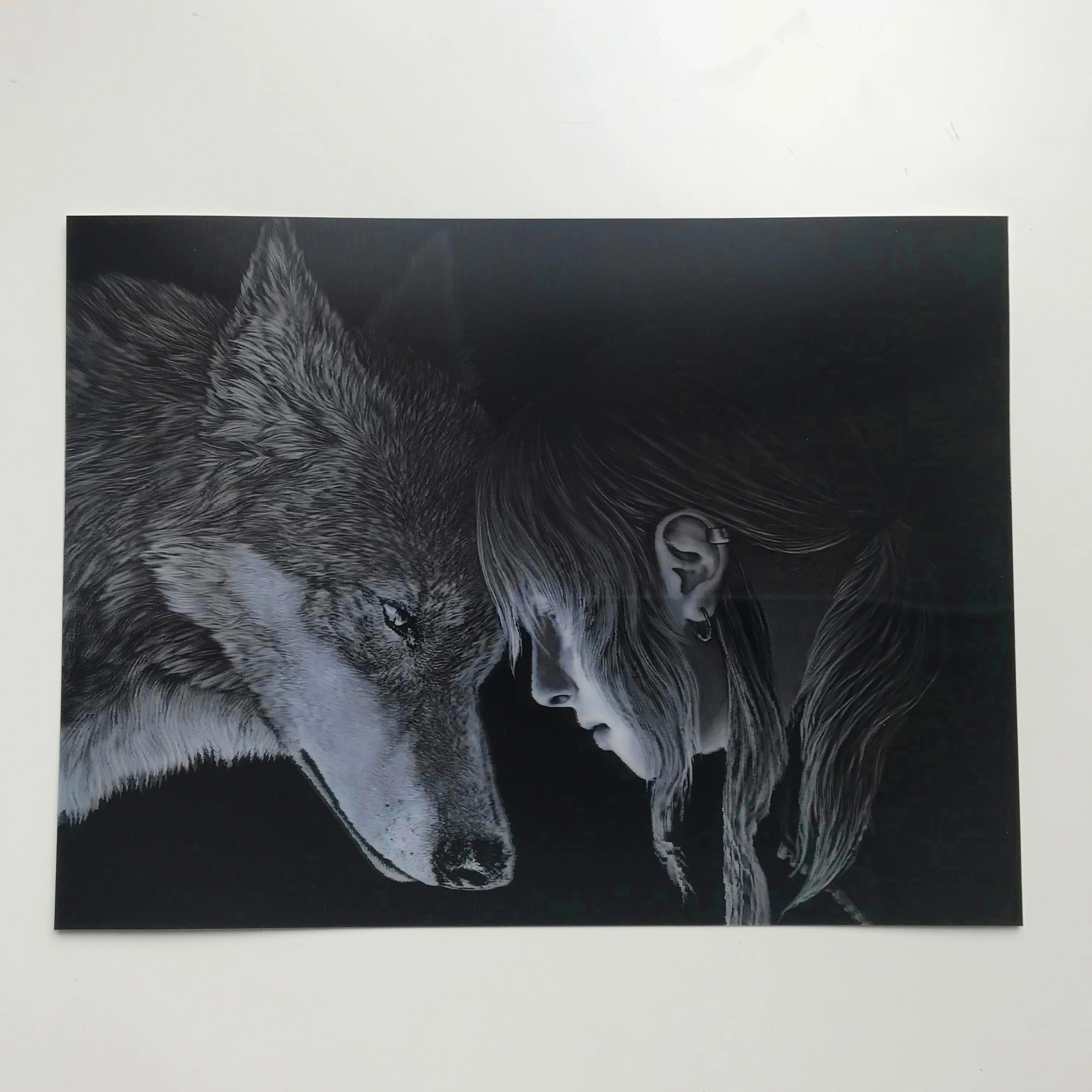 Fast delivery wolf lenticular 5D wall decoration PET lenticular 3D picture
