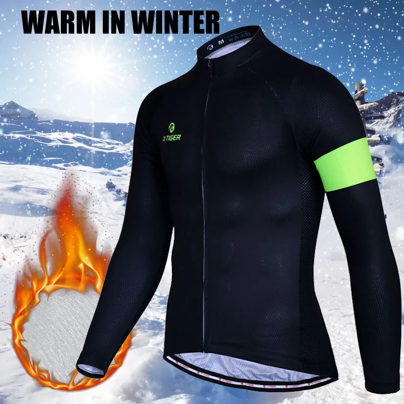 
X-TIGER Winter Thermal Pro Cycling Jersey Sets Pro Keep Warm Cycling MTB Bicycle Clothing Mountain Bike Wear Cycling Clothes 