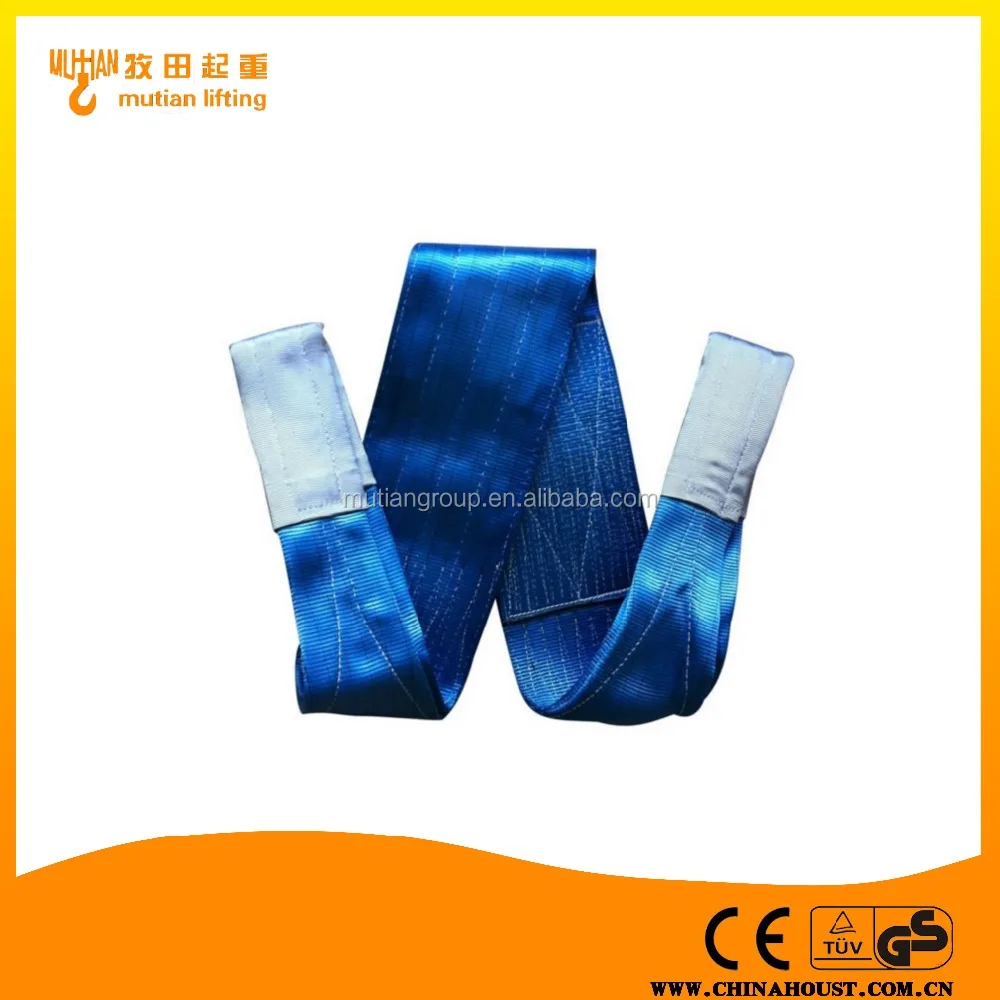 8 ton crane lifting belt/webbing sling color code/polyester webbing