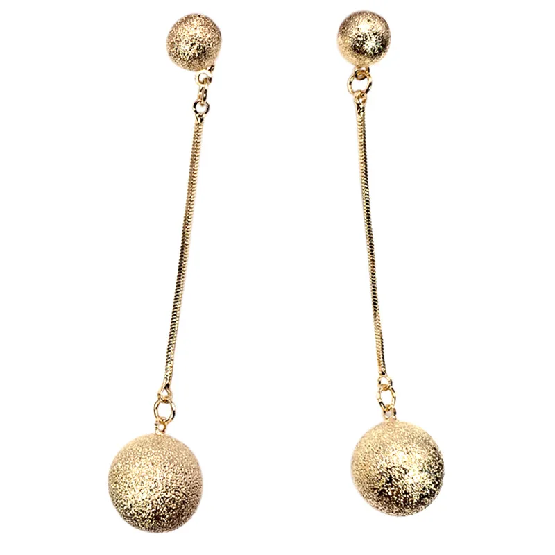 Модные золотые висячие серьги на заказ для женщин, оптовая продажа N80807