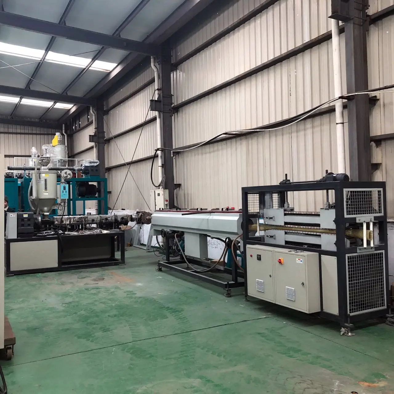 
Plastic filter net pipe making machine 