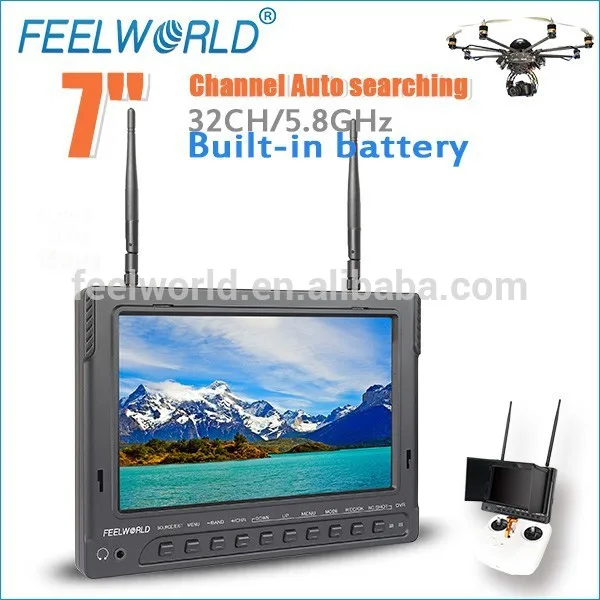 7-дюймовый 5.8GHz различные Rx экраны HD RC DJI-PH2 / шестиугольные квадрокоптеры с камерами LCD монитором
