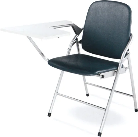 Student school chair with writing pad
