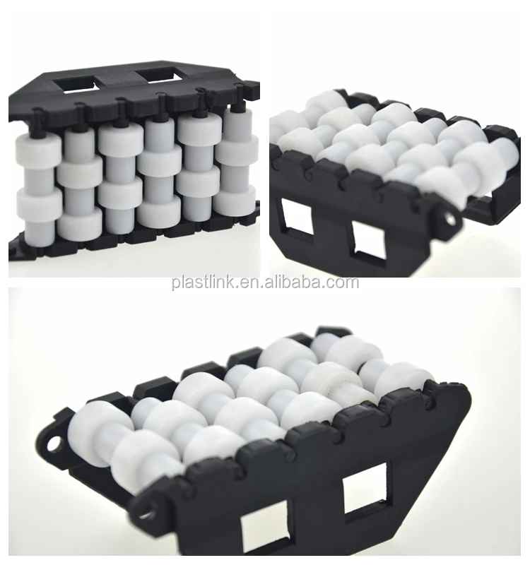 Good performance conveyor guide rail plastic roller side guides conveyor support