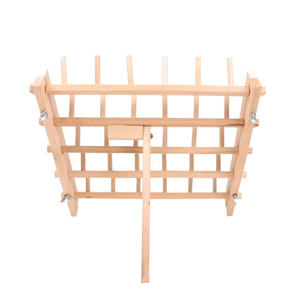 Household sewing machine wooden thread rack with 60