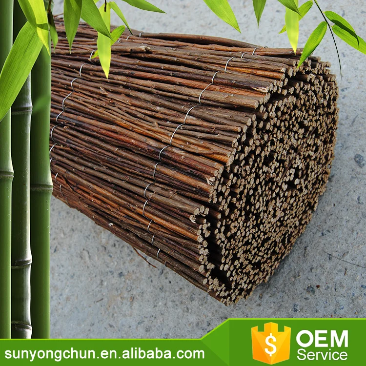 decorated with willow wicker fence for euro and american market