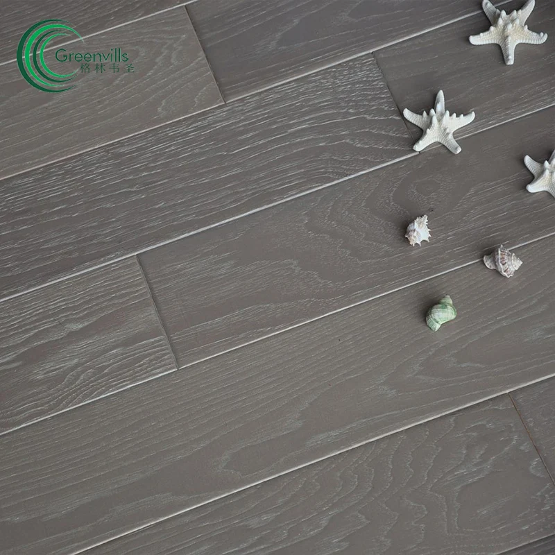 18mm thickness hickory floor brushed limed hickory engineered hardwood flooring high-end