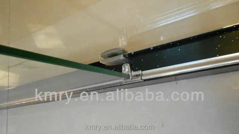 
60 Inch Width Frameless Twin Rollers 8/10/12mm Glass Sliding Shower Door KD8013B 