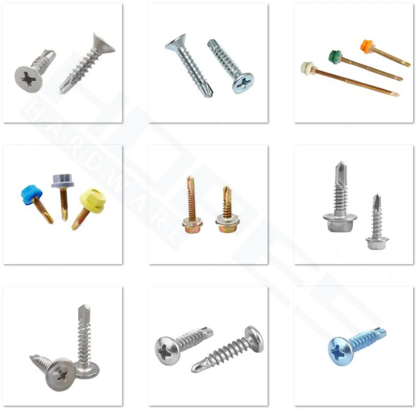 Phillips Cross Countersink head Self drilling screw M2.9 M3.5 M3.9 M4.2 M4.8 M5.5 M6.3 4# 6# 7# 8# 10# 12# zinc plated steel