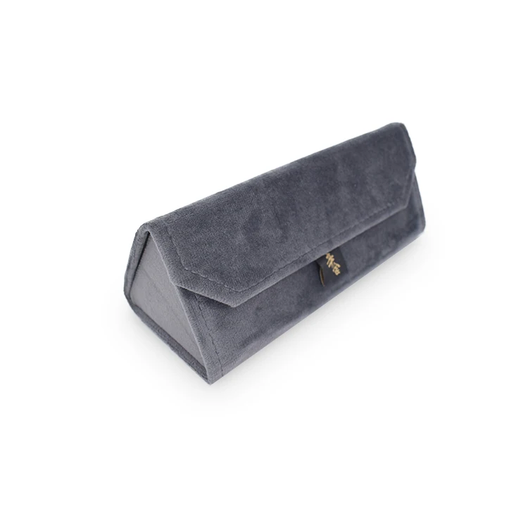 New Triangle Folding Sunglasses Glasses Case
