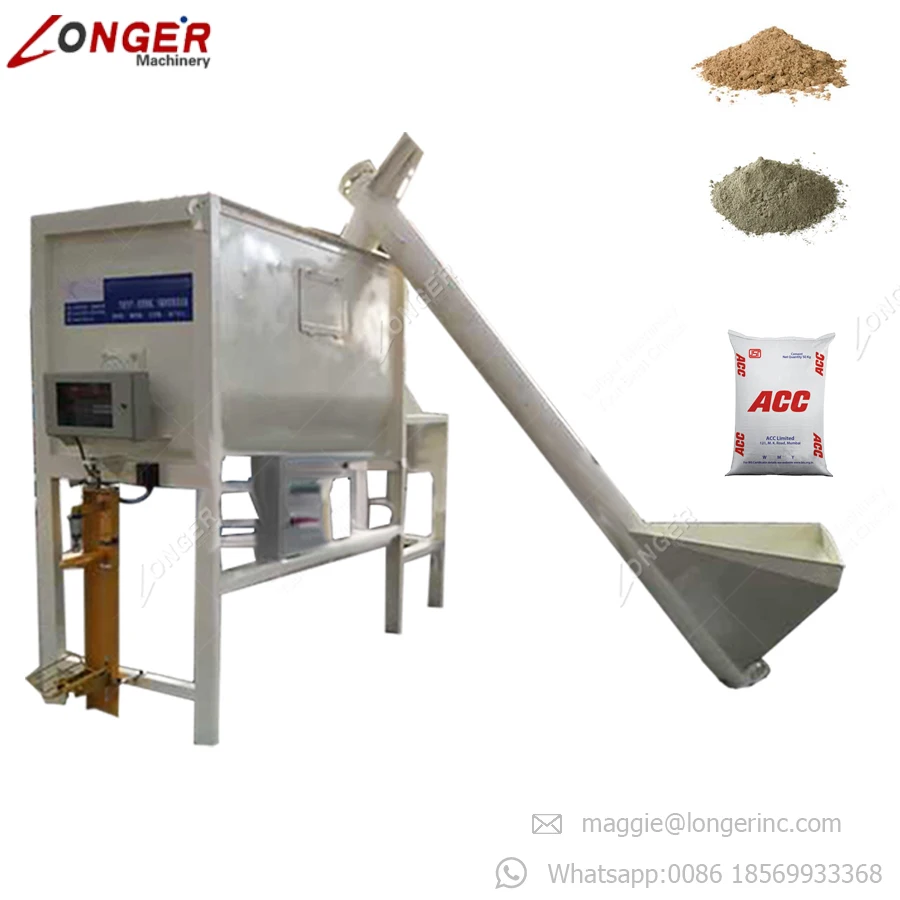 Factory Price Cement Mortar Mixer Sand Filling Packing Dry Powder Mixing Plant Dry Mortar Plant