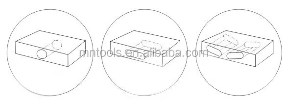 
Horizontal double end mortiser for door 
