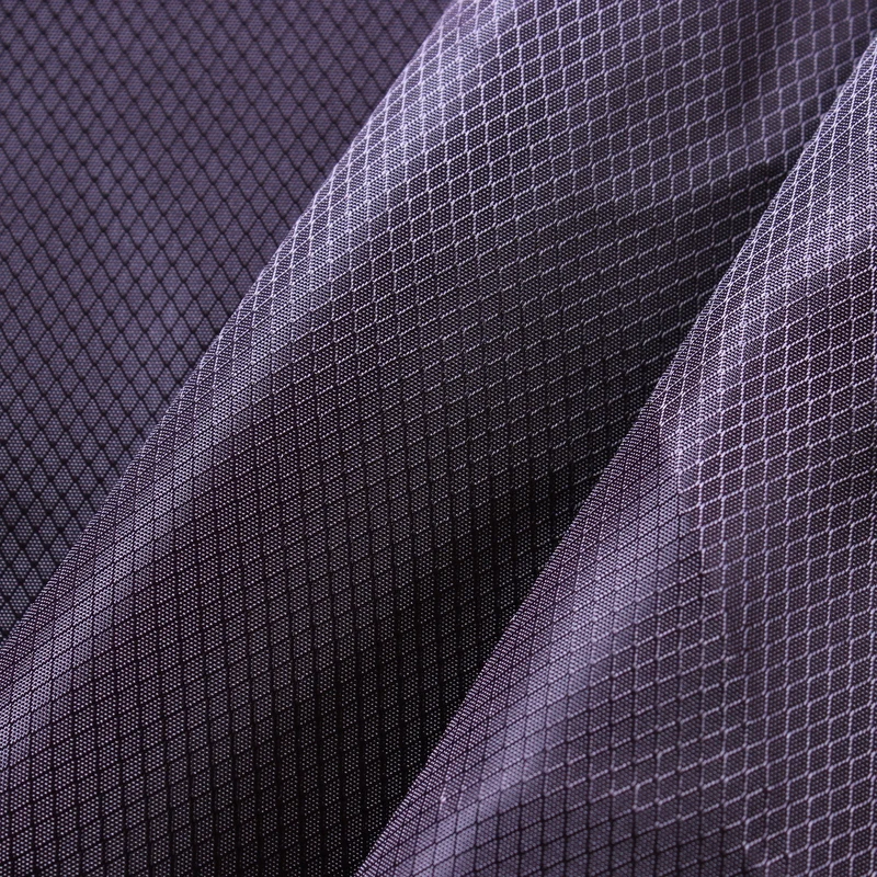 China textile 290t diamond type ripstop polyester taffeta fabric for sports wear