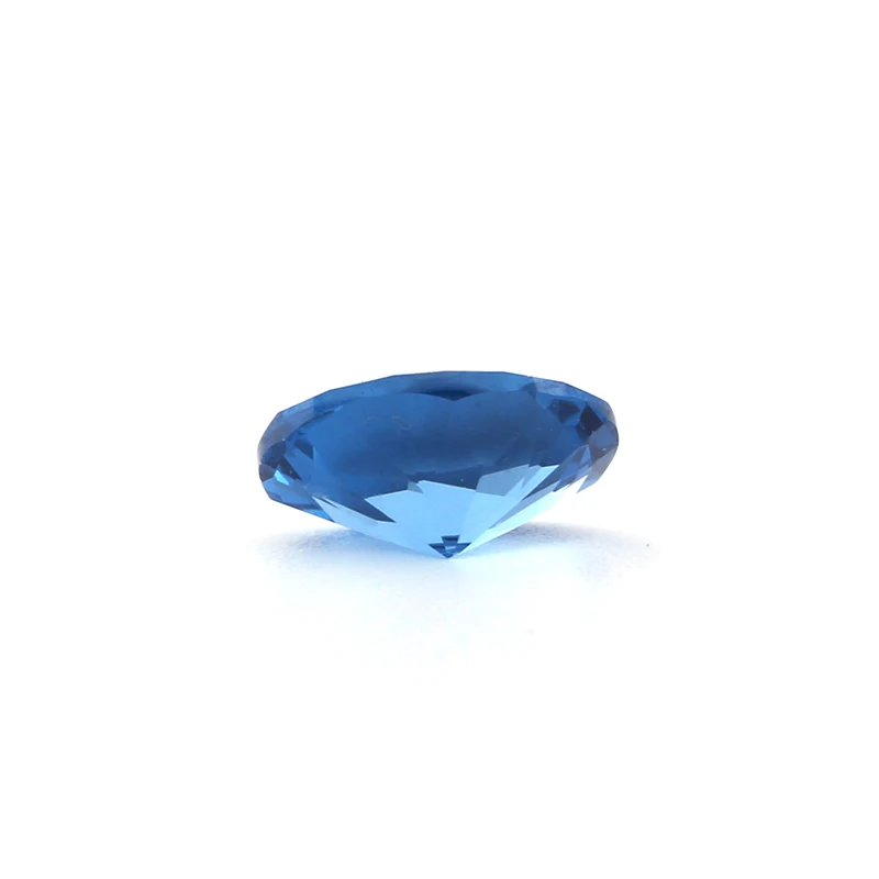 Loose Gems Synthetic Gemstone Sapphire  119# Oval Spinel Blue Gemstone  For Sale