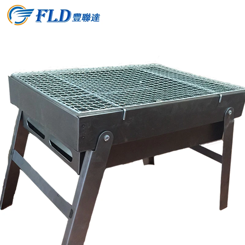 Outdoor BBQ charcoal smoker smoking BBQ grill roast stove oven